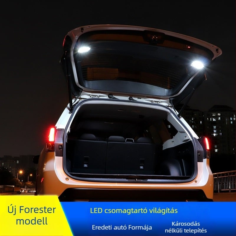 Spire LED mennyezeti világítás Subaru Foresterhez (2019–2021); 5W LED fényforrás, belső olvasó világítás és csomagtartó világítás