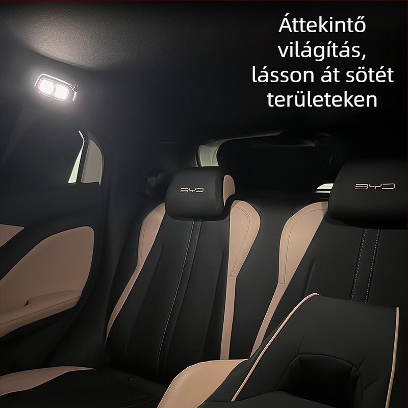 BYD Seagull belső LED mennyezeti világítás – hátsó olvasófény, érintéses oldalsó fogantyú vezérlés, ajtónyitáskor automatikus világítás; 3W LED, Seagull
