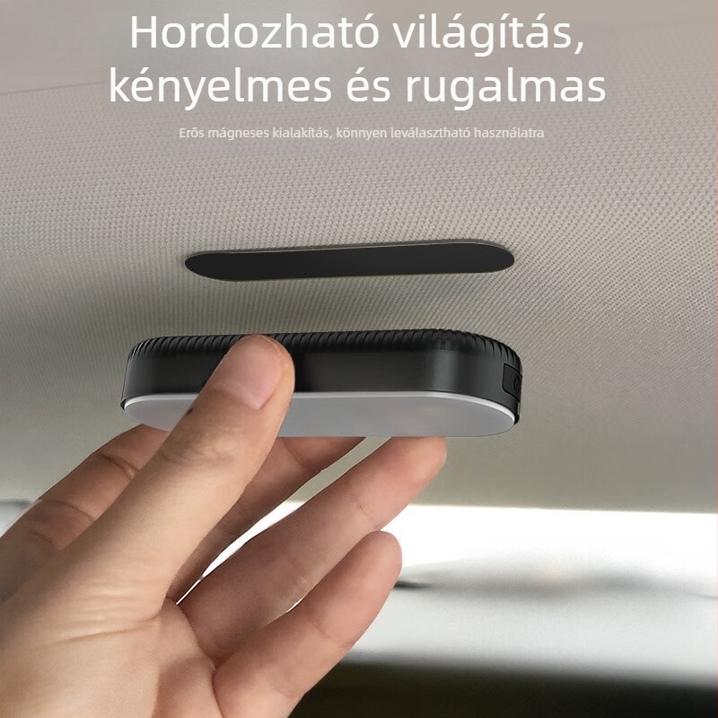 Autó belső olvasólámpa mágneses rögzítéssel – tető és csomagtartó világítás, modell AL621097