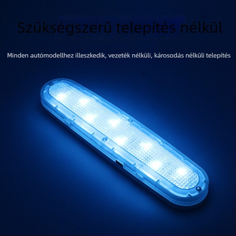 Autó belső LED olvasólámpa hangulatvilággal (Típus Y-977; Modell 977; LED fényforrás; Teljesítmény 2.2W; Feszültség 5V)