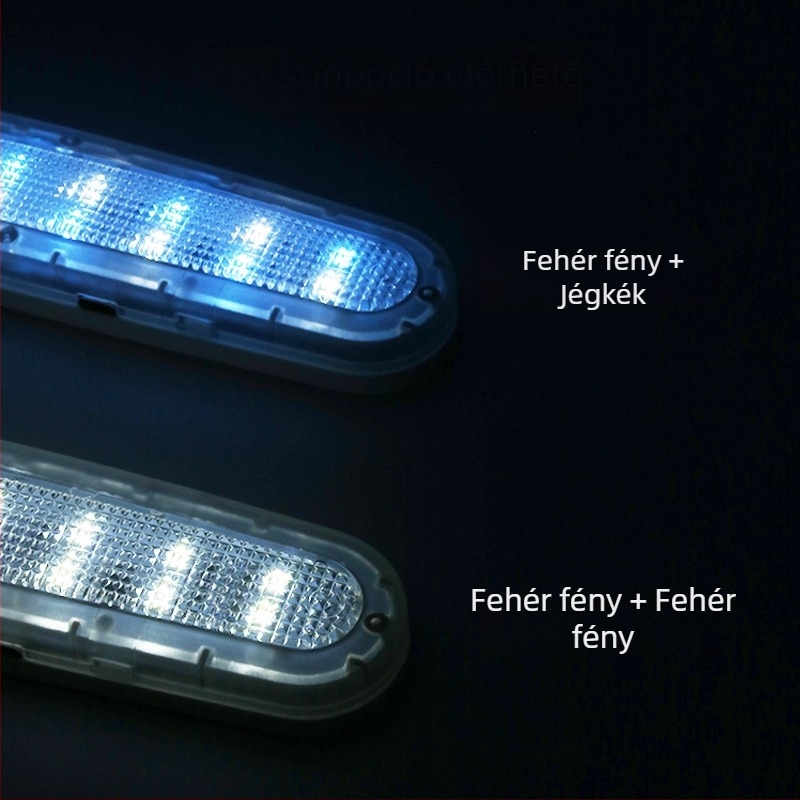 Autó belső LED olvasólámpa hangulatvilággal (Típus Y-977; Modell 977; LED fényforrás; Teljesítmény 2.2W; Feszültség 5V)