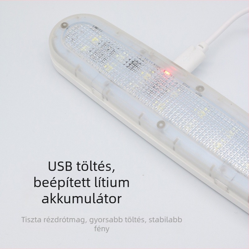 Autó belső LED olvasólámpa hangulatvilággal (Típus Y-977; Modell 977; LED fényforrás; Teljesítmény 2.2W; Feszültség 5V)