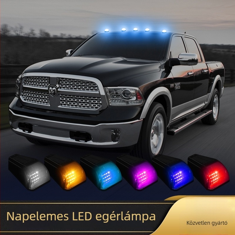 Napelemes tetővilágítás Ford F-150 és Dodge pickuphoz — kabinjelző fény