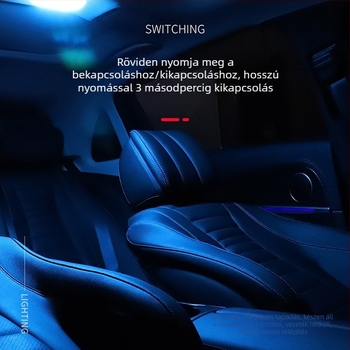 Autó tetőfény HYG-02, 2835 LED, 5W, 3.7V, érintéses működés