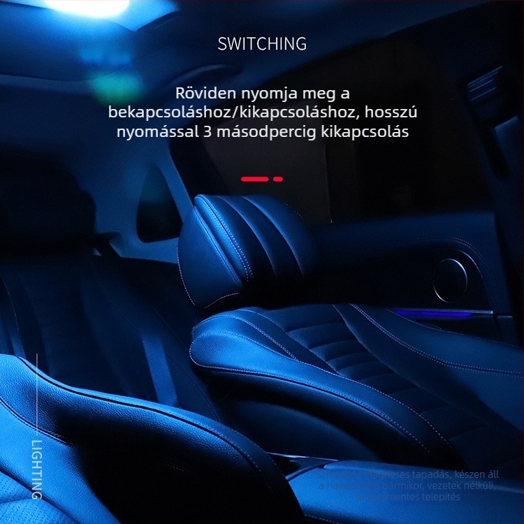 Autó tetőfény HYG-02, 2835 LED, 5W, 3.7V, érintéses működés