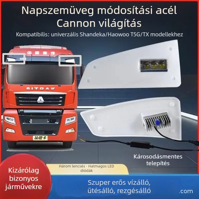 LED tetőfény nehéz teherautókhoz Shande Kahaowo T5G/TX, 24V, 30W, 1.5A, LED fényforrás