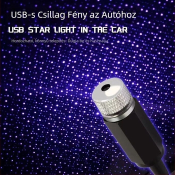 LED belső autó tetőfény csillagfény vetítéssel, modell 12, 5V, 3.9W