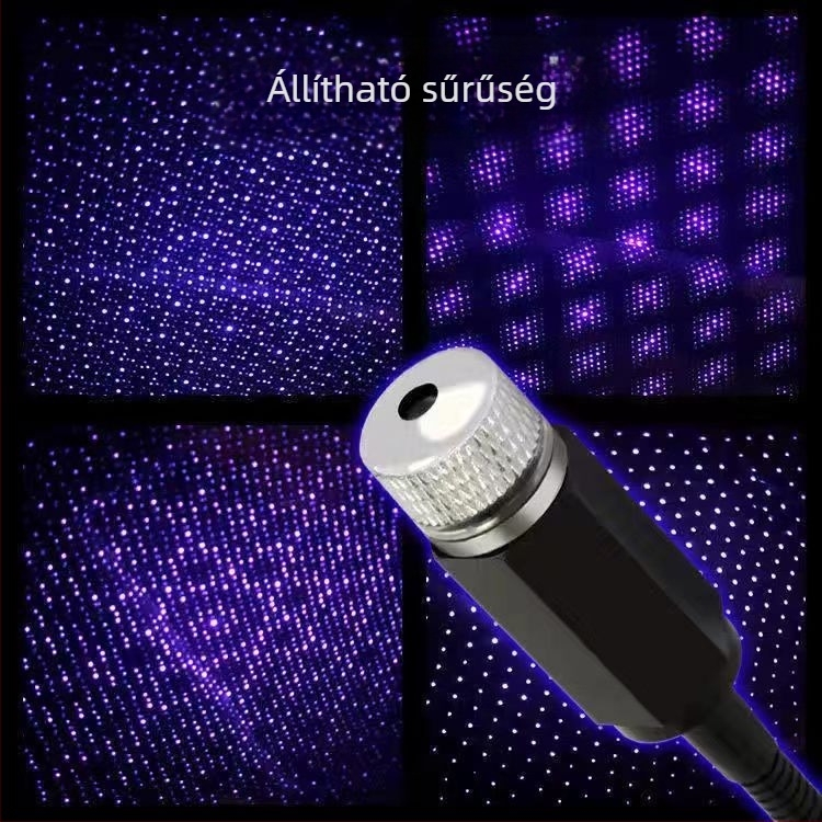 LED belső autó tetőfény csillagfény vetítéssel, modell 12, 5V, 3.9W