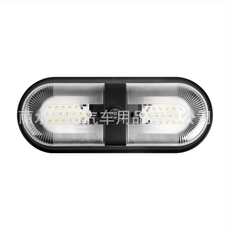 RV lakóautó mennyezeti LED lámpa DRVDL, 12-24V, 6-7W, 48 LED, 580 lm