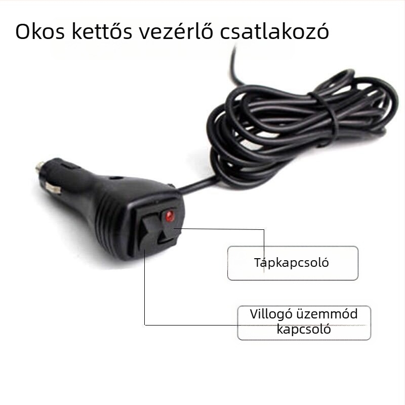 COB LED szalag villogó fény a jármű tetején lévő rúdra – figyelmeztető fény építőgépekhez