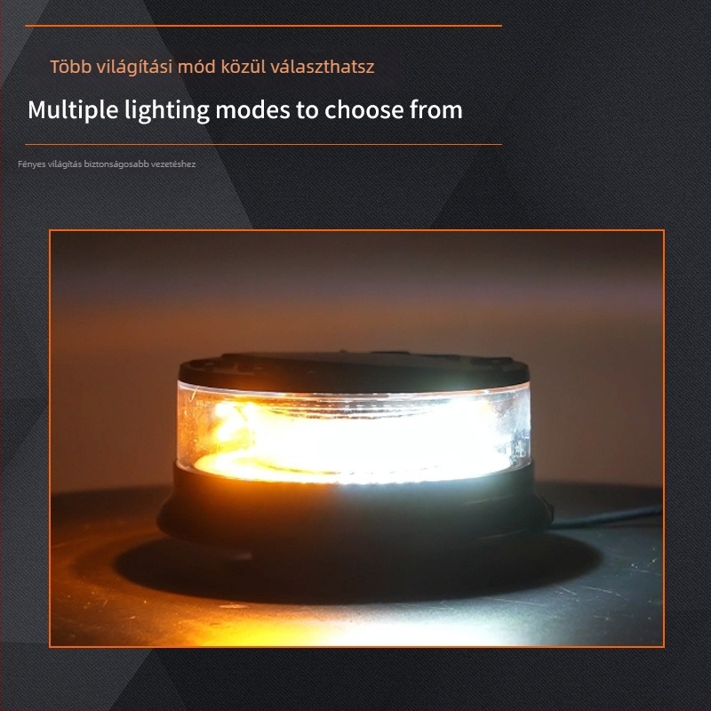 Autó LED tetővilágítás mágneses alapú, 4W, 12–24V, 50 000 óra élettartam