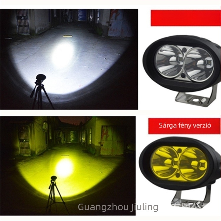 LED tető spot autó és motorkerékpár számára, 20W, 12-80V, 6000 lm, IP68, élettartam 50 000 óra