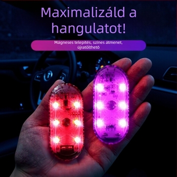 XR Autó USB LED érintéses világítás olvasáshoz és tetőn elhelyezett vészvilágításhoz, 12V 6W, modell 088, PC ház, univerzális kompatibilitás