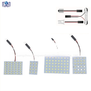 Autó belső LED olvasólámpa tetőre, 2835 48SMD LED, modell 1210-48SMD, 12V, 2.16W