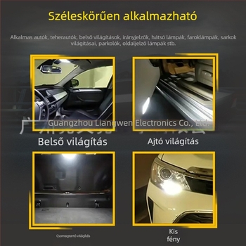 Autó belső LED olvasólámpa tetőre, 2835 48SMD LED, modell 1210-48SMD, 12V, 2.16W
