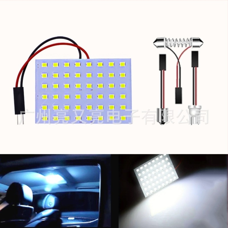 Autó belső LED olvasólámpa tetőre, 2835 48SMD LED, modell 1210-48SMD, 12V, 2.16W