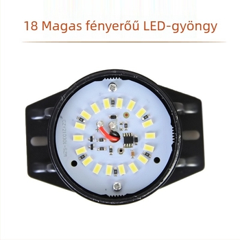 LED mágneses vészjelző fény járművekhez, targoncákhoz és közlekedési berendezésekhez, DC12V/DC24V, PC lámpaernyő + ABS alap, testreszabás elérhető