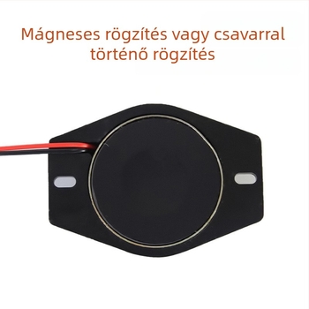 LED mágneses vészjelző fény járművekhez, targoncákhoz és közlekedési berendezésekhez, DC12V/DC24V, PC lámpaernyő + ABS alap, testreszabás elérhető
