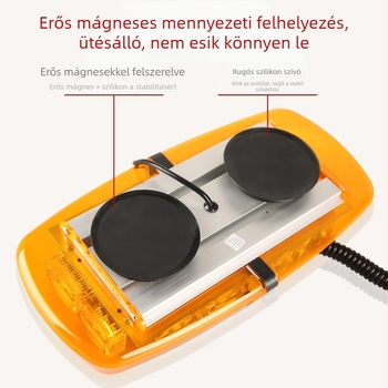 36-LED tetőfény mérnöki járművekhez, mágneses rögzítés, Hy-01, 12-24V, ABS+alumínium