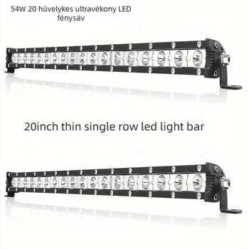 Ultra vékony 20 hüvelykes 54W-os autó LED fénycsík tetőre és munkalámpára