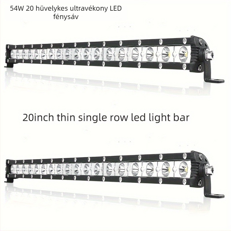 Ultra vékony 20 hüvelykes 54W-os autó LED fénycsík tetőre és munkalámpára