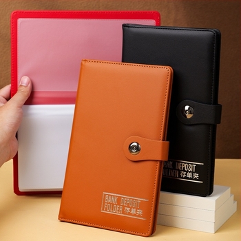 Bankjegy tartó – PU bőr, méret 145x228 mm, illeszkedik a 115x215 mm-es papírhoz, logó nyomtatás, testreszabás elérhető