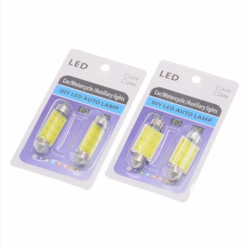 LED autó belső tetőfény, 12V, fehér fény, közönséges típus
