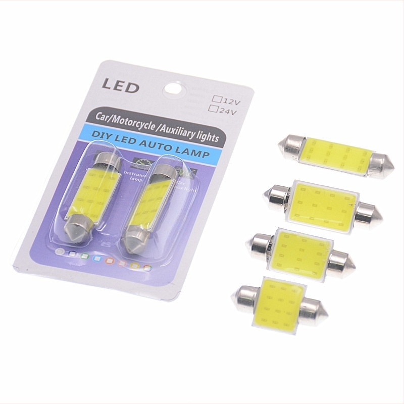LED autó belső tetőfény, 12V, fehér fény, közönséges típus