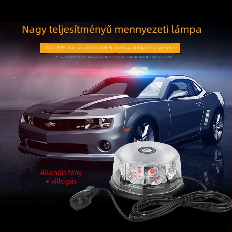Mennyezetre szerelhető stroboszkóp lámpa, LED 16W, ≤36V, Univerzális kompatibilitás
