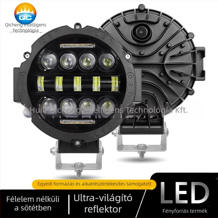 LED munkalámpa terepjáró járművekhez — 75W15LED, 24V, 2970LM, LED 3030, alumínium kivitel