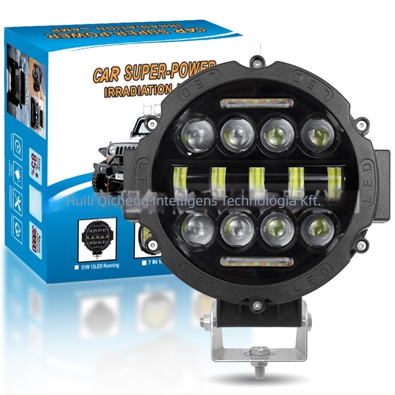 LED munkalámpa terepjáró járművekhez — 75W15LED, 24V, 2970LM, LED 3030, alumínium kivitel
