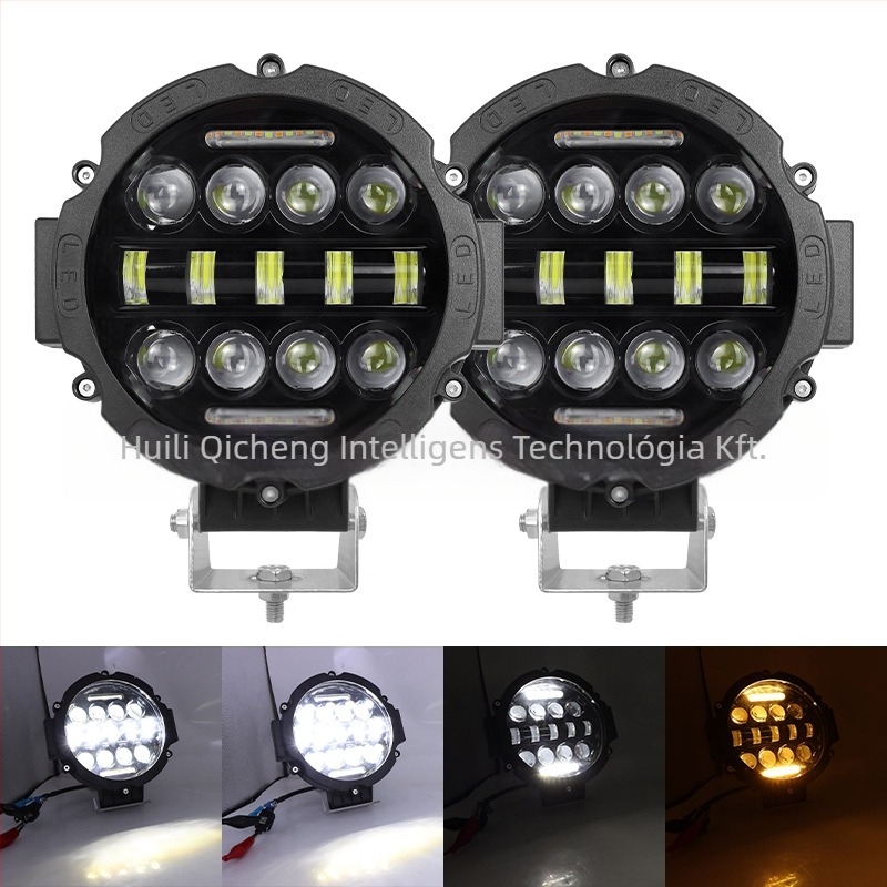 LED munkalámpa terepjáró járművekhez — 75W15LED, 24V, 2970LM, LED 3030, alumínium kivitel