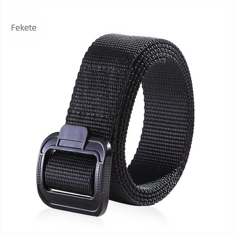 Nylonból szövött belső taktikai öv, sima zárás, szélesség 2–4 cm