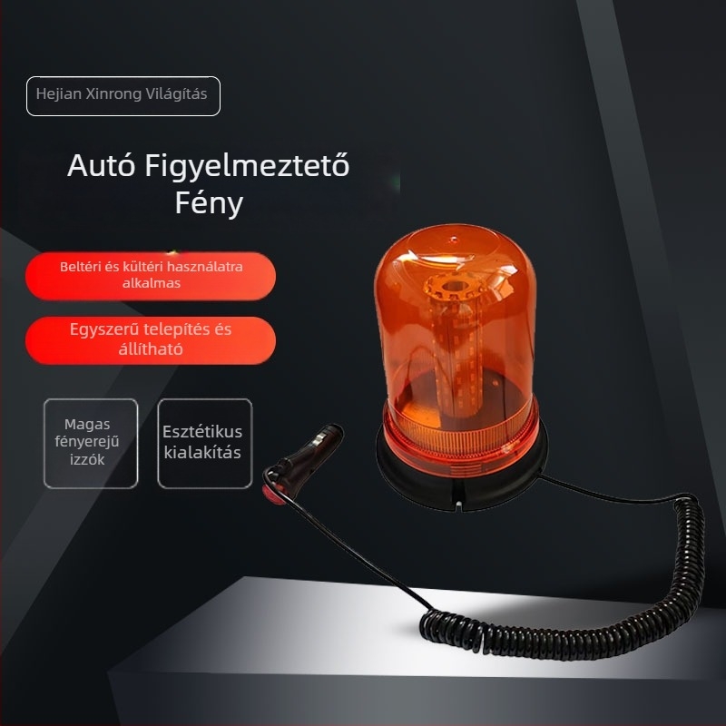 LED mérnöki figyelmeztető fény a jármű tetőjére, műanyag, 12V, 10W, univerzális kompatibilitás