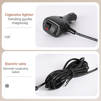 Autó figyelmeztető fény 48 LED-del, mágneses tetőre szerelés, 12–24V DC, modell 823A-48LED
