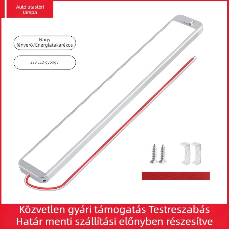LED olvasólámpa teherautó-kabinba, szemvédő belső világítás