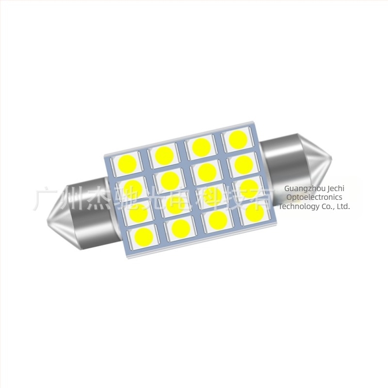 24V LED tetővilágítás autókhoz és teherautókhoz, dupla végződésű, 16 LED, méretek 1210-31/36/39/41 mm, olvasó- és rendszámvilágítás
