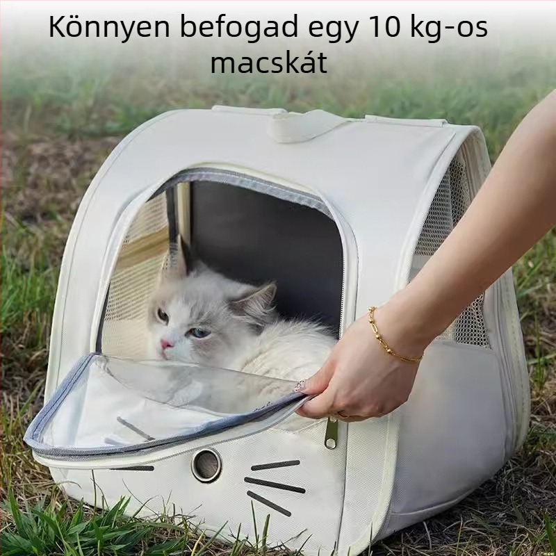 Állatbarát táska, áttetsző textileből készült, 10 kg kapacitás, Zhejiang eredetű