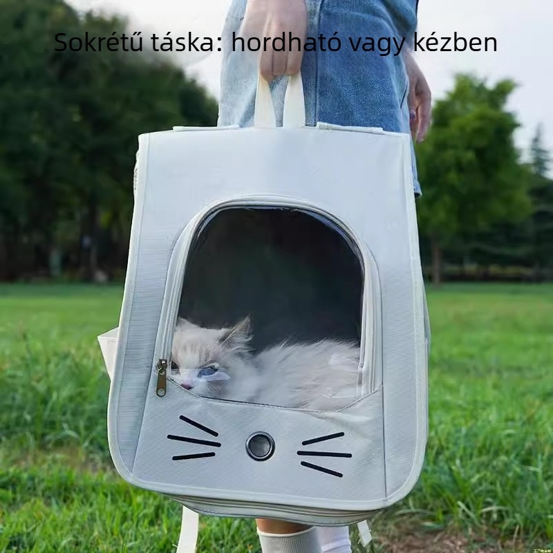 Állatbarát táska, áttetsző textileből készült, 10 kg kapacitás, Zhejiang eredetű