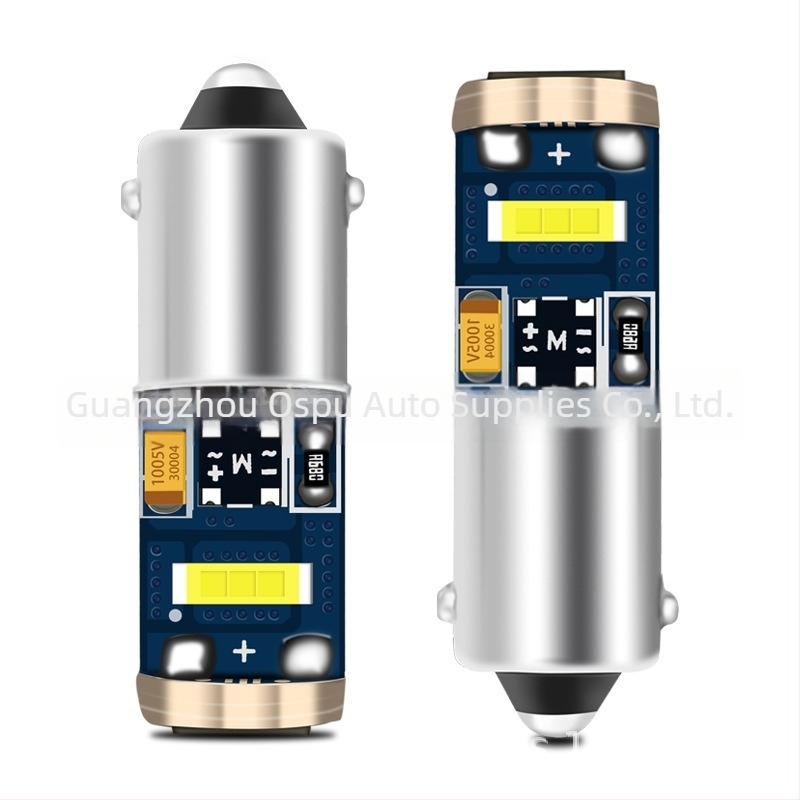 Autó belső LED lámpa BA9S/BAX9S/BAY9S CSP1860×3 LED 3W, 12V, IP68, 400 lm