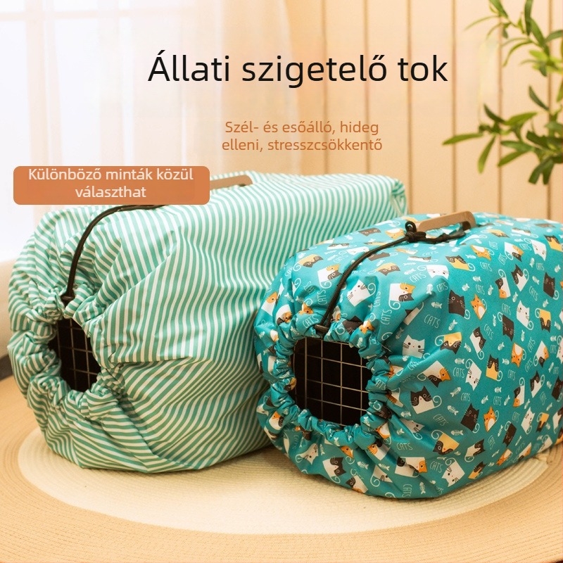 Know Pet Repülőbox hővédő huzat macskáknak – Oxford anyag, kapacitás 1, puha