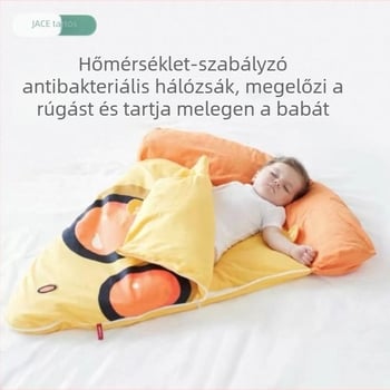 Baba alvózsák – téli, 100% pamut, 0–12 hónap, anti-kick dizájn