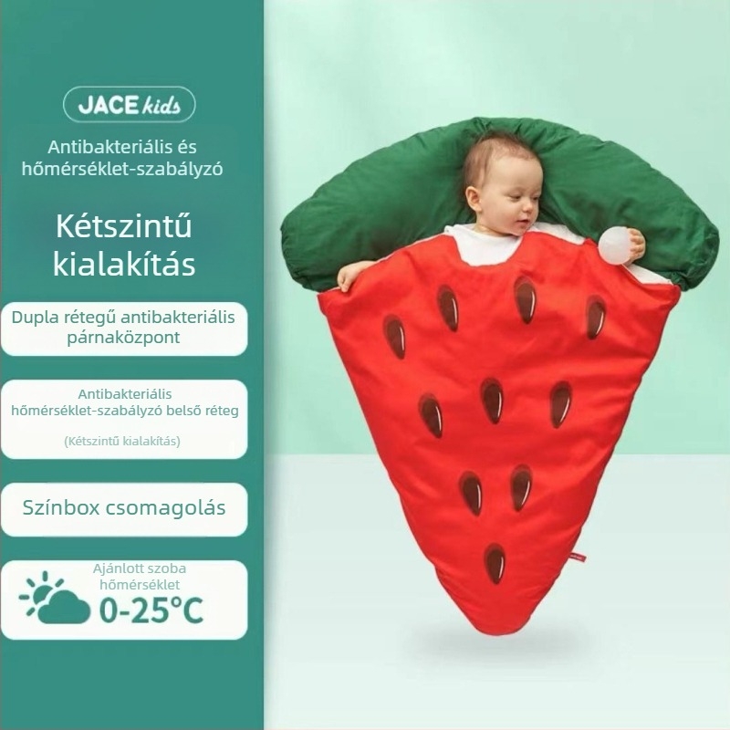 Baba alvózsák – téli, 100% pamut, 0–12 hónap, anti-kick dizájn