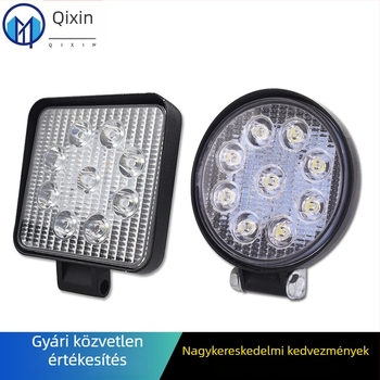 LED munkalámpa 27W 12V, alumínium ház, off-road használatra, élettartam 50 000 óra