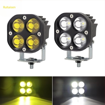 Autó- és motorkerékpár LED munka lámpa, négylevelű lóhere alakú spotlámpa, 3 hüvelyk, 40W, terepjáró tetőfény