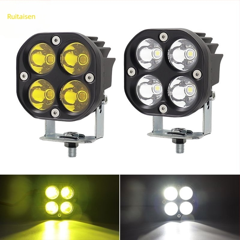 Autó- és motorkerékpár LED munka lámpa, négylevelű lóhere alakú spotlámpa, 3 hüvelyk, 40W, terepjáró tetőfény