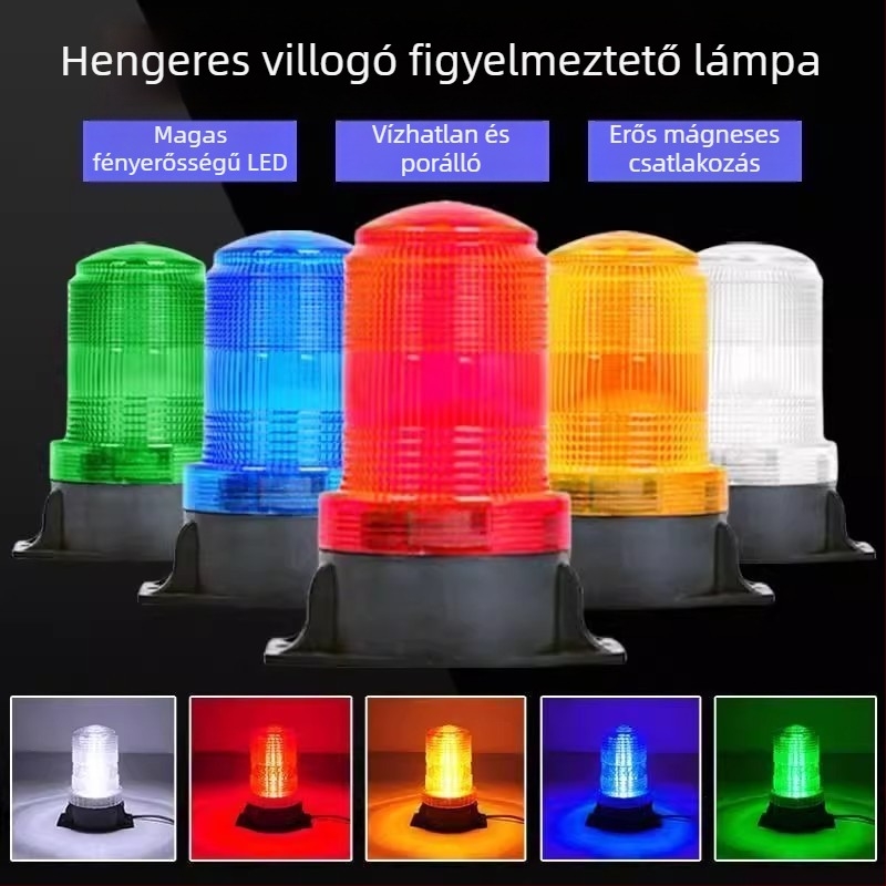 LED figyelmeztető világítás targoncákhoz és mérnöki járművekhez, 12/24V, 8W, LED, élettartam 5000h