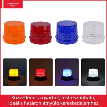 LED tetőfény mágneses rögzítéssel mérnöki járművekhez és targoncákhoz, nagy fényerővel riasztó/signál fény, 12V, 7W, 520 lm, modell JSD01/2