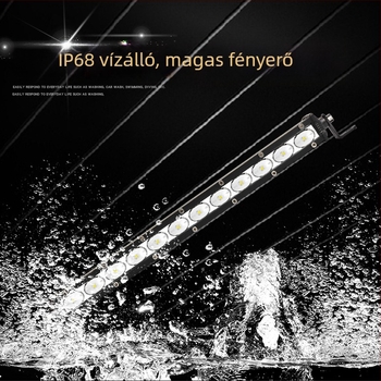 Hosszú soros LED tetőfény teherautókhoz és terepjárókhoz, 12-60V, 200W, 5000-7000 lm, IP68