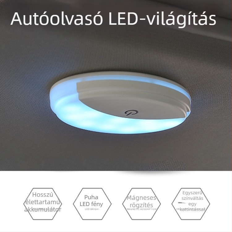 Kör alakú LED tetőfény autóhoz – SRCD001, 4W, DC5.0V, élettartam 8760 óra